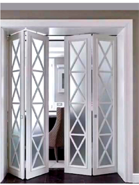 Белые складные двери гармошка Магнитогорск