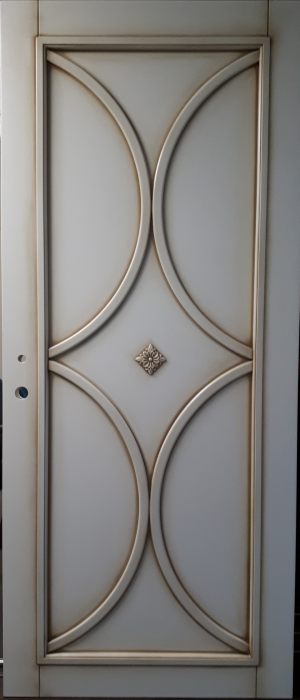 Межкомнатная дверь в профиле массив (эмаль с патиной) Магнитогорск